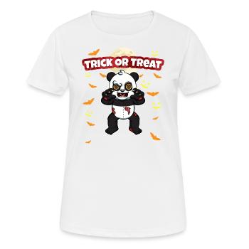 Trick Or Treat Scary Creepy Halloween Monster - Women's Breathable T-Shirt - white - Front - AI Model Female 172 dark (172cm)