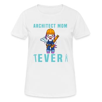 Meilleur architecte Maman Jamais Dessin Technique Mère - T-shirt respirant Femme - blanc - Devant - AI Model Female 172 dark (172cm)