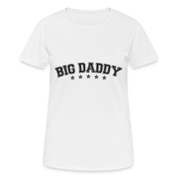 Logo Vatertag Big Daddy Held Papa Vater - Frauen T-Shirt atmungsaktiv - Weiß - Vorne - AI Model Female 172 dark (172cm)