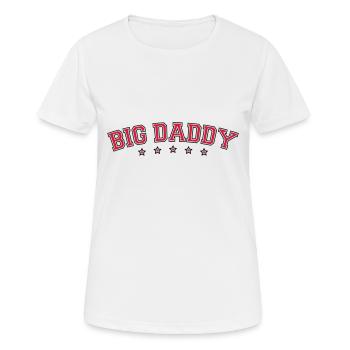 Logo Vatertag Big Daddy Held Papa Vater - Frauen T-Shirt atmungsaktiv - Weiß - Vorne - AI Model Female 172 dark (172cm)