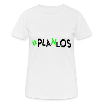 wieder mal keine Idee kein Plan kopflos planlos - Frauen T-Shirt atmungsaktiv - Weiß - Vorne - AI Model Female 172 dark (172cm)