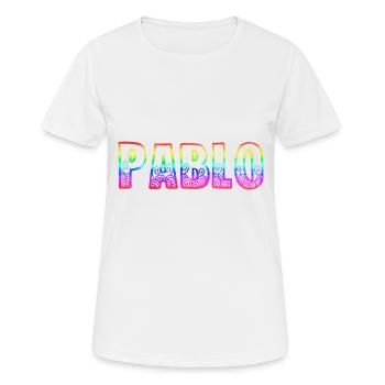 pablo rs regenbogen - Frauen T-Shirt atmungsaktiv - Weiß - Vorne - AI Model Female 172 dark (172cm)