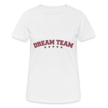 Amis de conception de voûte texte couple équipe de - T-shirt respirant Femme - blanc - Devant - AI Model Female 172 dark (172cm)