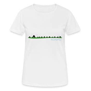 Konau an der Elbe - Frauen T-Shirt atmungsaktiv - Weiß - Vorne - AI Model Female 172 dark (172cm)