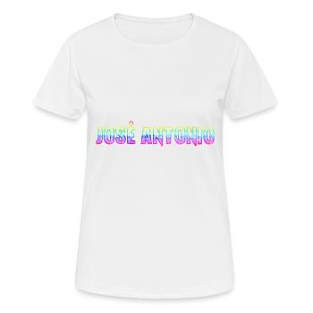 josé antonio rs regenbogen - Frauen T-Shirt atmungsaktiv - Weiß - Vorne - AI Model Female 172 dark (172cm)