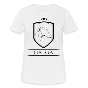 GALGA Galgo Windhunde Hunde Hund Wilsigns - Frauen T-Shirt atmungsaktiv - Weiß - Vorne - AI Model Female 172 dark (172cm)