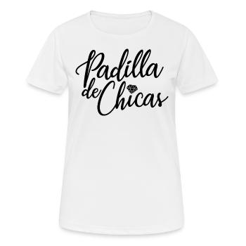 Padilla de Chicas Bride's Gang Bridesmaid Wedding - Women's Breathable T-Shirt - white - Front - AI Model Female 172 dark (172cm)