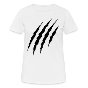 black claw - Women's Breathable T-Shirt - white - Front - AI Model Female 172 dark (172cm)