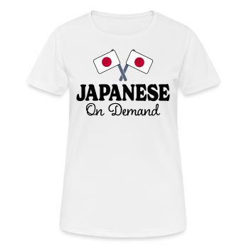 Japanese Translator Japanese Interpreter - Women's Breathable T-Shirt - white - Front - AI Model Female 172 dark (172cm)