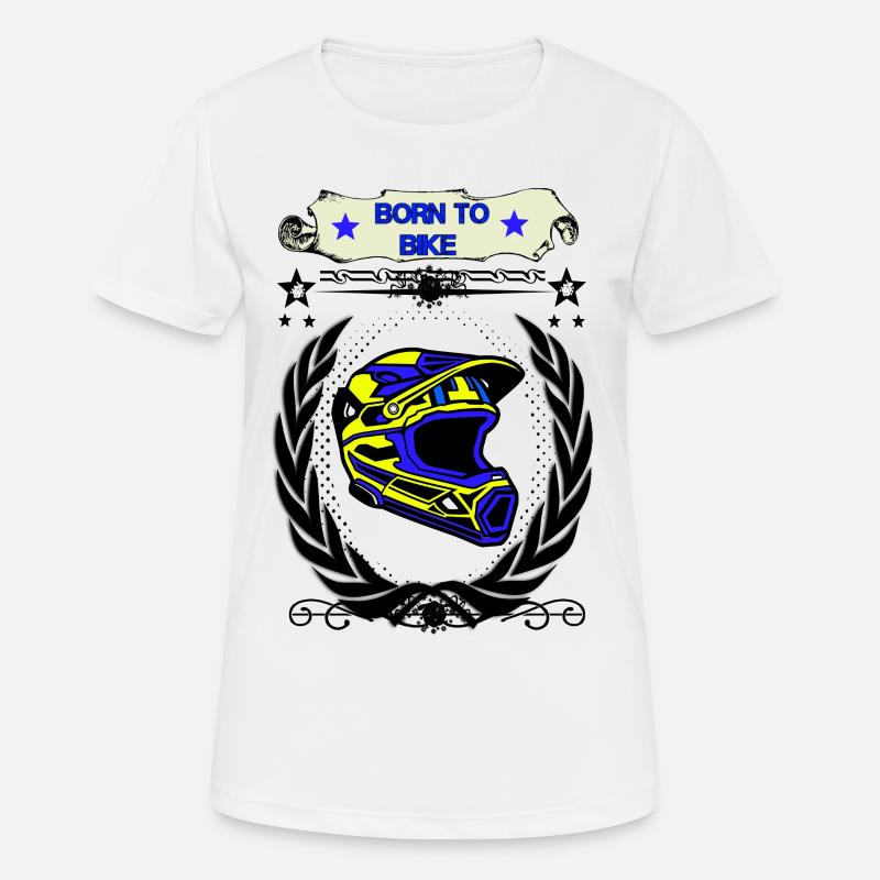 biker - Women's Breathable T-Shirt - white