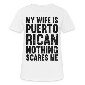 Puerto Rico - Frauen T-Shirt atmungsaktiv - Weiß - Vorne - AI Model Female 172 dark (172cm)