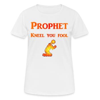 Prophet Kneel you Fool - Women's Breathable T-Shirt - white - Front - AI Model Female 172 dark (172cm)