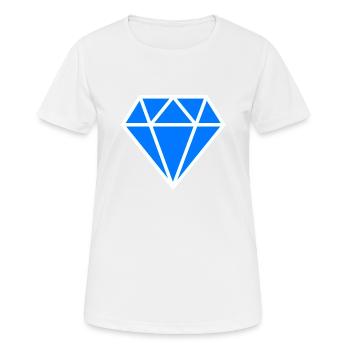 Diamond - Women's Breathable T-Shirt - white - Front - AI Model Female 172 dark (172cm)