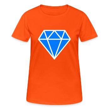 Diamond - Women's Breathable T-Shirt - neon orange - Front - AI Model Female 172 dark (172cm)