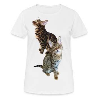 Tabby - Women's Breathable T-Shirt - white - Front - AI Model Female 172 dark (172cm)
