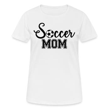 Soccer Mom Soccer Fan Soccer Player Soccer Player - Women's Breathable T-Shirt - white - Front - AI Model Female 172 dark (172cm)