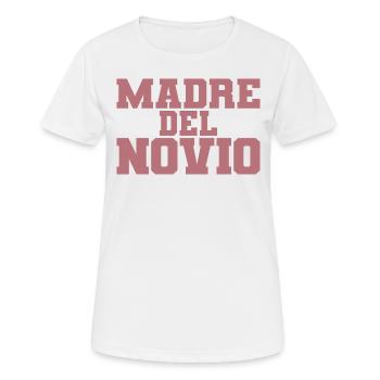 Madre del Novio Groom's Mother Wedding Gift - Women's Breathable T-Shirt - white - Front - AI Model Female 172 dark (172cm)