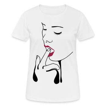 SEXY GIRL - Women's Breathable T-Shirt - white - Front - AI Model Female 172 dark (172cm)