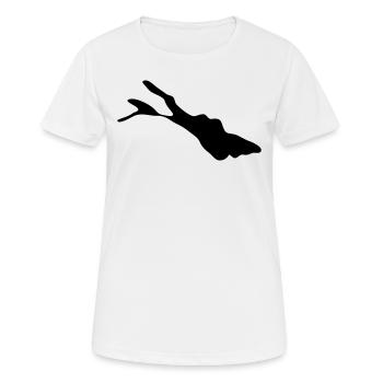 Lac de Constance - T-shirt respirant Femme - blanc - Devant - AI Model Female 172 dark (172cm)