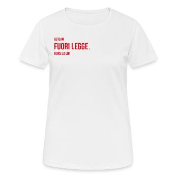 Hors La Loi - T-shirt respirant Femme - blanc - Devant - AI Model Female 172 dark (172cm)