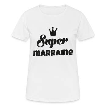 Marraine 2022 Marraine France Marraine - T-shirt respirant Femme - blanc - Devant - AI Model Female 172 dark (172cm)