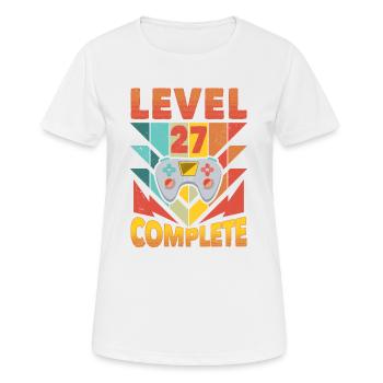 Niveau 27 Complet 1995 Jeu 27e anniversaire - T-shirt respirant Femme - blanc - Devant - AI Model Female 172 dark (172cm)