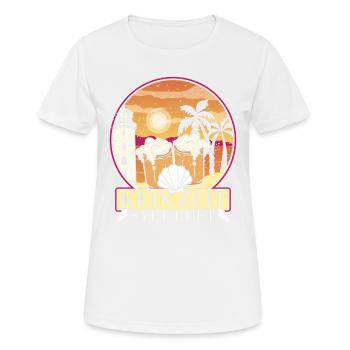 Ich muss gar nichts außer nach Sylt und abfeiern - Frauen T-Shirt atmungsaktiv - Weiß - Vorne - AI Model Female 172 dark (172cm)