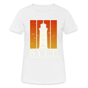 Ich Liebe Sylt Meine Insel Zum Entspannen Möwe In - Frauen T-Shirt atmungsaktiv - Weiß - Vorne - AI Model Female 172 dark (172cm)