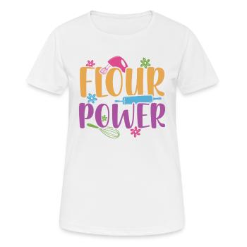 | de puissance de farine | chemise Baker Cuire des | de t-shirt - T-shirt respirant Femme - blanc - Devant - AI Model Female 172 dark (172cm)