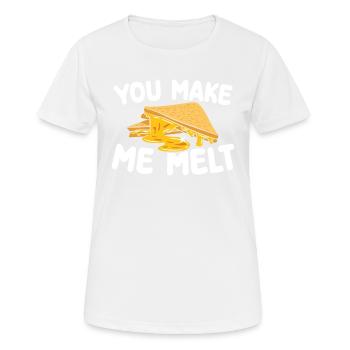 Du Bringst Mich Zum Schmelzen | Backen Tshirt | - Frauen T-Shirt atmungsaktiv - Weiß - Vorne - AI Model Female 172 dark (172cm)