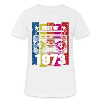 Meilleur de 1973 Stéréo Radio Cassette Player - T-shirt respirant Femme - blanc - Devant - AI Model Female 172 dark (172cm)
