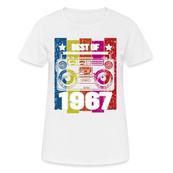Le meilleur du lecteur de cassette radio stéréo de 1967 - T-shirt respirant Femme - blanc - Devant - AI Model Female 172 dark (172cm)