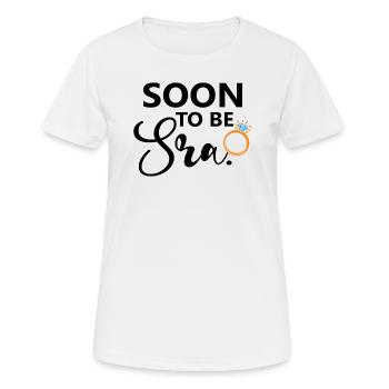 Soon To Be Sra. Engagement Bridal Shower Wedding - Women's Breathable T-Shirt - white - Front - AI Model Female 172 dark (172cm)