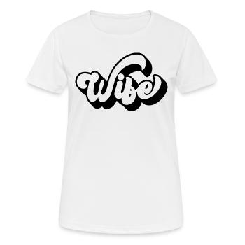 Cool Wife Matching Couple Wedding Party Marriage - Women's Breathable T-Shirt - white - Front - AI Model Female 172 dark (172cm)