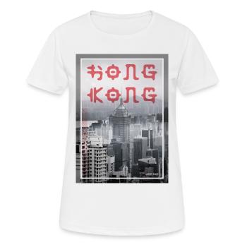 Hong Kong - Hong Kong City - Frauen T-Shirt atmungsaktiv - Weiß - Vorne - AI Model Female 172 dark (172cm)