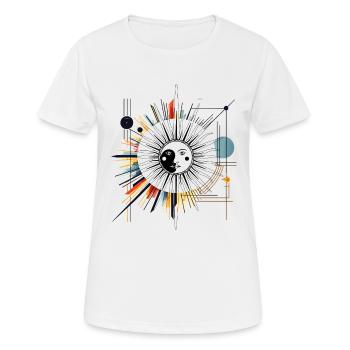 Tarot Karte Okkult Astrologie gothic esoterik - Frauen T-Shirt atmungsaktiv - Weiß - Vorne - AI Model Female 172 dark (172cm)