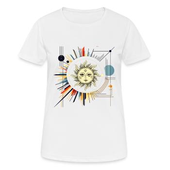 Tarot Karte Okkult Astrologie gothic esoterik - Frauen T-Shirt atmungsaktiv - Weiß - Vorne - AI Model Female 172 dark (172cm)
