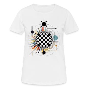 Tarot Karte Okkult Astrologie gothic esoterik - Frauen T-Shirt atmungsaktiv - Weiß - Vorne - AI Model Female 172 dark (172cm)