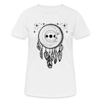 Tarot Karte Okkult Astrologie gothic esoterik - Frauen T-Shirt atmungsaktiv - Weiß - Vorne - AI Model Female 172 dark (172cm)