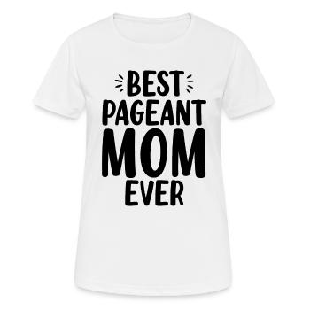 Meilleur concours de beauté pour maman Concours de maman drôle - T-shirt respirant Femme - blanc - Devant - AI Model Female 172 dark (172cm)