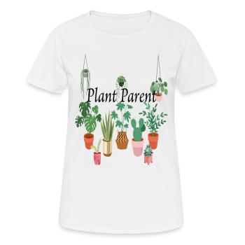 Plant Parent - Women's Breathable T-Shirt - white - Front - AI Model Female 172 dark (172cm)