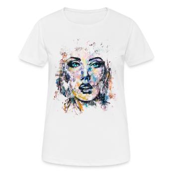 BELLE DE BEAUBOURG II - Women's Breathable T-Shirt - white - Front - AI Model Female 172 dark (172cm)