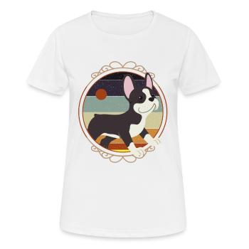 Boston Terrier, Boston Terrier Animal Lovers, Boston - Women's Breathable T-Shirt - white - Front - AI Model Female 172 dark (172cm)