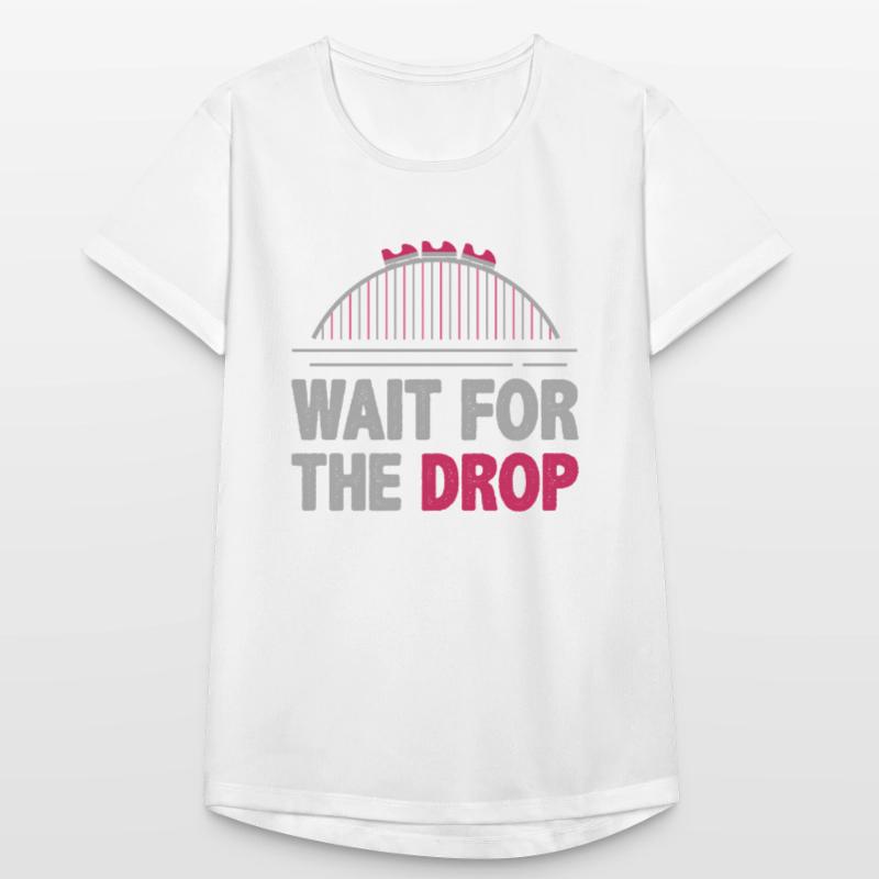 Roller coaster, roller coaster forces G, roller coaster park T-shirt respirant Femme