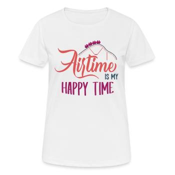 Achterbahn, Achterbahn Turbulenzen, ekg - Frauen T-Shirt atmungsaktiv - Weiß - Vorne - AI Model Female 172 dark (172cm)