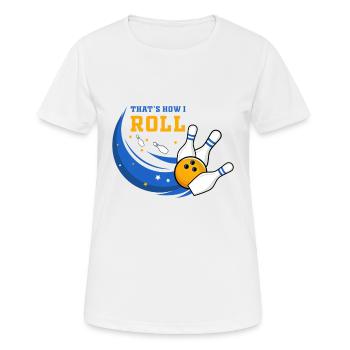 Bowling, bowling loves bowling, bowling bowlers - Women's Breathable T-Shirt - white - Front - AI Model Female 172 dark (172cm)