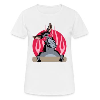 Esel, Esel Esel Liebhaber, Esel Besitzer - Frauen T-Shirt atmungsaktiv - Weiß - Vorne - AI Model Female 172 dark (172cm)