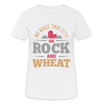 Brettspiel, Brettspiel Holz, Weizen - Frauen T-Shirt atmungsaktiv - Weiß - Vorne - AI Model Female 172 dark (172cm)