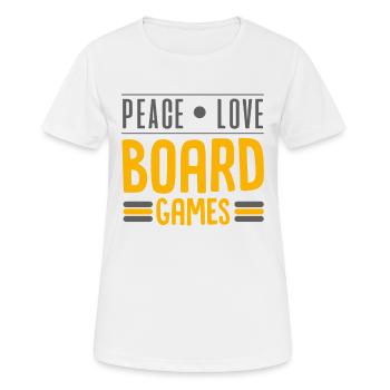 Board game, board game settlers, sheep, - Women's Breathable T-Shirt - white - Front - AI Model Female 172 dark (172cm)