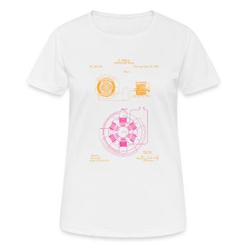 Tesla Nikola, Tesla Nikola Tesla, energy, - Women's Breathable T-Shirt - white - Front - AI Model Female 172 dark (172cm)